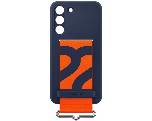 Чохол до мобільного телефона Samsung Silicone with Strap Galaxy S22 Plus Navy (EF-GS906TNEGRU)