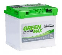 Акумулятор автомобільний GREEN POWER MAX 52Ah Ев (-/+) (000022374)