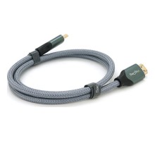Кабель мультимедійний HDMI M to HDMI M 1.0m 8K silver VEGGIEG (YT-HDMI(M)/(M)V-H401/40356)
