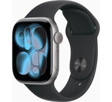 Смарт-годинник Apple Watch Series 11 GPS 42mm Space Grey Aluminium Case with Black Sport Band - S/M (MEQW4RK/A)