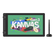Графічний планшет Huion Kamvas 16 Gen3 Black + рукавичка (GS1563)