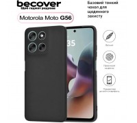 Чохол до мобільного телефона BeCover Silicone Motorola Moto G56 Black (713766)