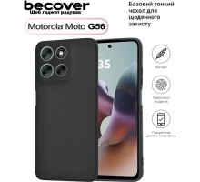 Чохол до мобільного телефона BeCover Silicone Motorola Moto G56 Black (713766)