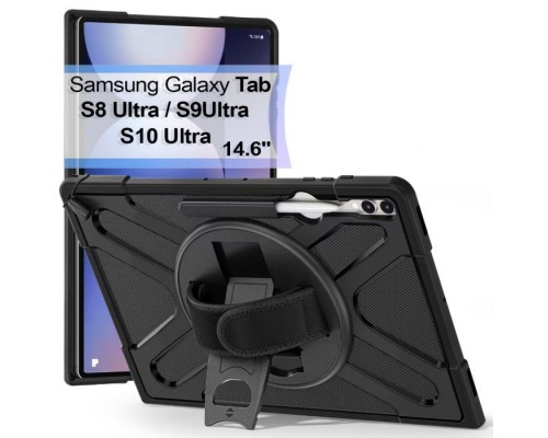 Чохол до планшета BeCover Heavy Duty Samsung Galaxy Tab S8 Ultra/S9 Ultra/S10 Ultra (X900/X906/X910/X916/X920/X926) 14.6