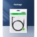 Кабель мультимедійний 3.5mm M to 3.5mm M 1.0m 90° corner AV112 blue Ugreen (60179)