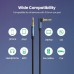 Кабель мультимедійний 3.5mm M to 3.5mm M 1.0m 90° corner AV112 blue Ugreen (60179)