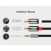 Кабель мультимедійний 3.5mm M to 2xRCA M 5.0m AV116 black Ugreen (10591)