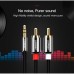 Кабель мультимедійний 3.5mm M to 2xRCA M 5.0m AV116 black Ugreen (10591)