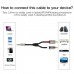 Кабель мультимедійний 3.5mm M to 2xRCA M 5.0m AV116 black Ugreen (10591)
