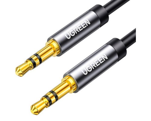 Кабель мультимедійний 3.5mm M to 3.5mm M 0.5m AV119 black Ugreen (10732)