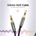 Кабель мультимедійний 3.5mm M to 3.5mm M 0.5m AV119 black Ugreen (10732)