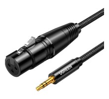 Кабель мультимедійний 3.5mm M to XLR F 1.0m AV182 black Ugreen (20763)