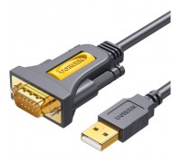 Кабель для передачі даних USB to COM M 1.5m DB9 RS-232 CR104 black Ugreen (20211)