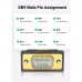 Кабель для передачі даних USB to COM M 1.5m DB9 RS-232 CR104 black Ugreen (20211)