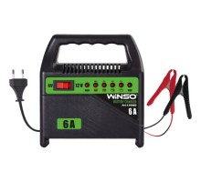 Зарядний пристрій для автомобільного акумулятора WINSO 6В-12В.Макс.струм підзарядки 6А.Макс.Ем 80Ah (139060)