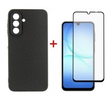 Чохол до мобільного телефона Dengos Carbon Kit for Samsung Galaxy A17 case + glass Black (DG-KM-160)