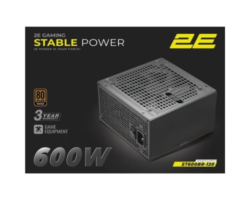 Блок живлення 2E 600W Stable Power ATX3.1 (2E-ST600BR-120)