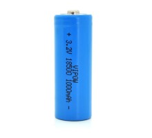 Акумулятор 18500 1000mAh, LiFePO4, TipTop, 3.2V, Blue Vipow (IFR18500-600mAhTT)
