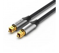Кабель мультимедійний Optical Toslink 1.0m gray Vention (BAVHF)