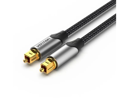 Кабель мультимедійний Optical Toslink 1.0m gray Vention (BAVHF)