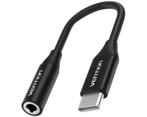 Перехідник USB-C M to 3.5mm F 0.1m DAC black Vention (BIHBA)