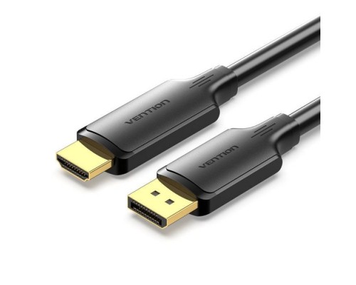 Кабель мультимедійний DisplayPort M to HDMI M 1.8m 4K40Hz black Vention (HFOBAC)