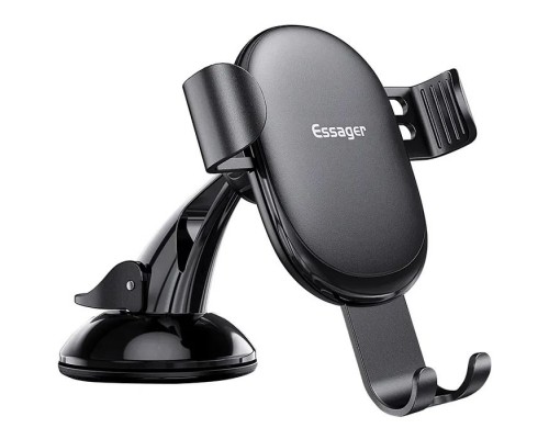 Універсальний автотримач Essager MoJack Gravity Car Phone Holder (osculum type) Black (EZJXP-MJ01)
