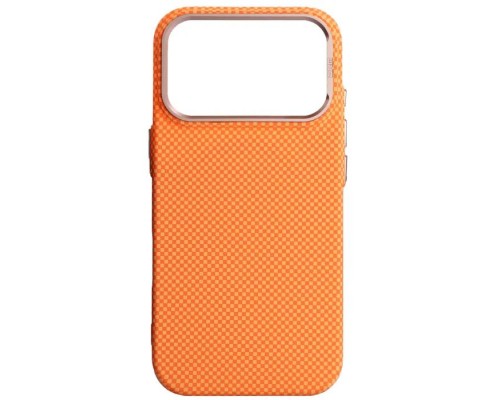 Чохол до мобільного телефона Armorstandart LikeCarbon2 SE MagCase Apple iPhone 17 Pro Kevlar Orange Rose Gold (ARM89168)