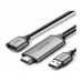 Кабель мультимедійний USB to HDMI 1.5m gray Ugreen (50291)
