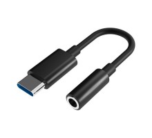 Перехідник USB-C M to 3.5mm F 0.1m black Defender (63011)