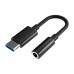 Перехідник USB-C M to 3.5mm F 0.1m black Defender (63011)