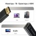 Перехідник HDMI F to DisplayPort M 4K30Hz black ColorWay (CW-AD-DPHD)