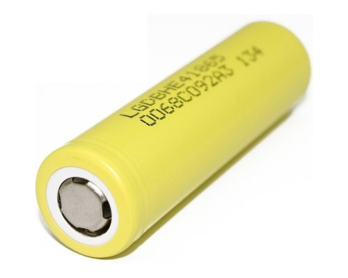 Акумулятор 18650 2500mAh, 20A, 4.2/3.6/2.5V, Yellow LG (LGDBFIE41865 (LG HE4))