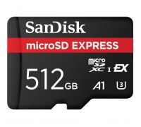 Карта пам'яті SanDisk 512GB microSDXC class 10 UHS-I U3 A1 Express (SDSQXFN-512G-GN4NN)