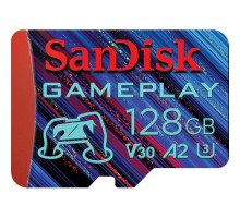 Карта пам'яті SanDisk 128GB microSD class 10 UHS-I U3 V30 A2 GamePlay (SDSQXAA-128G-GN6XN)