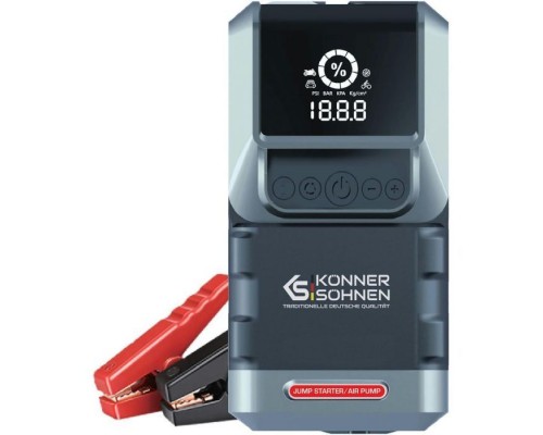 Пуско зарядний пристрій Konner&Sohnen KS JSP-1300 з компресором, 16000MAh, Li-Ion, USB, ліхтар, 1.35кг (KSJSP-1300)
