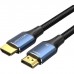 Кабель мультимедійний HDMI M to HDMI M 1.5m 16K60Hz 96Gbps gray Vention (ALVHG)