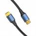Кабель мультимедійний HDMI M to HDMI M 1.5m 16K60Hz 96Gbps gray Vention (ALVHG)