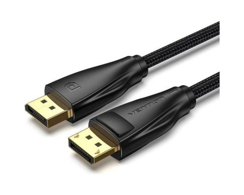 Кабель мультимедійний DisplayPort M to DisplayPort M 1.5m 16K60Hz/8K240Hz fabric gray Vention (HGCHG)