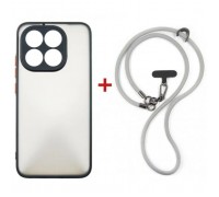 Чохол до мобільного телефона Dengos Case + Cross-body Strap Xiaomi 15T Black+Grey (DG-KM-CCRB-55)