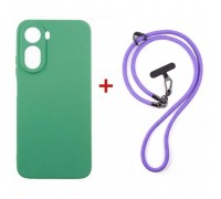 Чохол до мобільного телефона Dengos Case + Cross-body Strap Xiaomi Redmi A7 Pro Mint+Purple (DG-KM-CCRB-54)