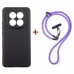 Чохол до мобільного телефона Dengos Case + Cross-body Strap Xiaomi Redmi Note 15 Black+Purple (DG-KM-CCRB-34)