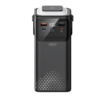 Батарея універсальна XO 50000mAh, PD/20W, QC/22,5W, Lamp, black (XO-PR286-BK)