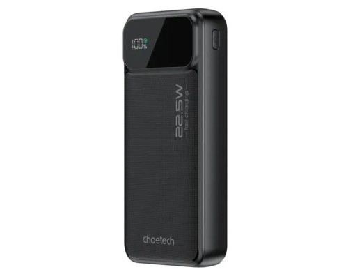 Батарея універсальна Choetech 20000mAh, 22.5W, PD, QC/3.0, Black (B729-CCBK)