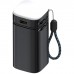 Батарея універсальна Atria 20000mAh, PD/22.5W, QC/3.0, Built-in flashlight, Black (WPD-69B)