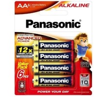 Батарейка AA Alkaline Power лужна 6pcs Blister Panasonic (LR6T/6BA)