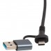 Перехідник PowerPlant USB-C to RJ45 Ethernet 1000Mbps (CA917266)