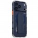 Чохол до мобільного телефона Skinarma Haxa Magnetic Charging + Grip Stand iPhone 17 Pro Max Blue (8886461249446)