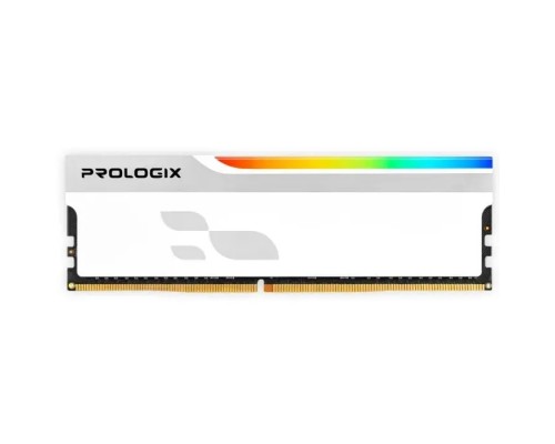 Модуль пам'яті для комп'ютера DDR4 16GB 3200 MHz Onyx White RGB Prologix (PRO16GB3200YWR4)