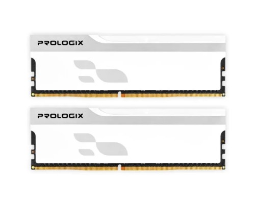 Модуль пам'яті для комп'ютера DDR5 32GB (2x16GB) 6000 MHz Onyx White Prologix (PRO32GB6000YW5K)